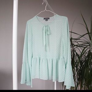 Primark Mint Green Women Ruffle Blouse